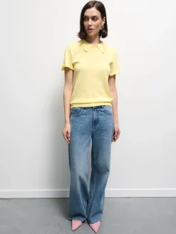 MOHITO Jeansy wide leg niebieski Best