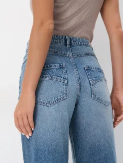 MOHITO Jeansy wide leg niebieski Best