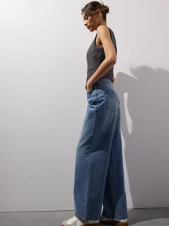 MOHITO Jeansy wide leg niebieski Best