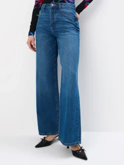 MOHITO Jeansy wide leg niebieski Sale