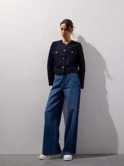 MOHITO Jeansy wide leg niebieski Sale