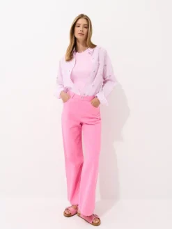 MOHITO Jeansy wide leg ru00f3u017cowy Fashion