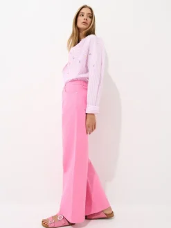 MOHITO Jeansy wide leg ru00f3u017cowy Fashion