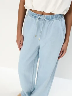 MOHITO Jeansy wide leg niebieski Fashion