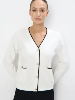 MOHITO Kardigan z ozdobnymi guzikami kremowy Fashion