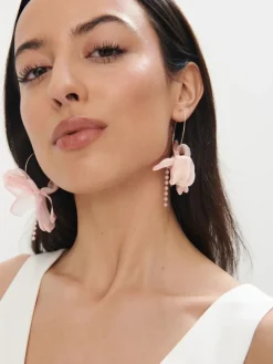 MOHITO Kolczyki z ozdobnym elementem pastelowy ru00f3u017cowy Fashion