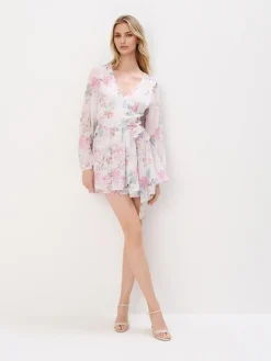 MOHITO Kombinezon w kwiaty biau0142y Outlet