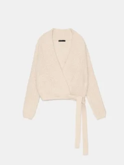 MOHITO Kopertowy sweter beu017cowy Sale