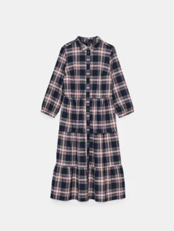 MOHITO Koszulowa sukienka midi granatowy Fashion