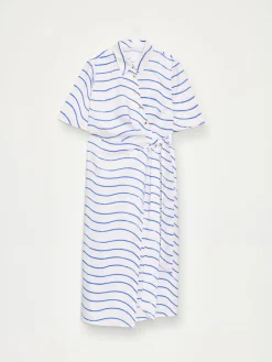 MOHITO Koszulowa sukienka midi bu0142u0119kitny New