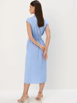 MOHITO Koszulowa sukienka midi bu0142u0119kitny Online