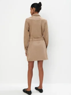 MOHITO Koszulowa sukienka mini beu017cowy Clearance