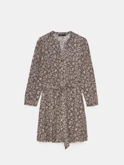 MOHITO Koszulowa sukienka mini we wzory beu017cowy Clearance