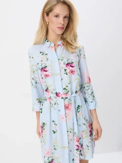 MOHITO Koszulowa sukienka mini z wiskozy wielobarwny Discount