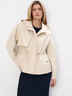 MOHITO Krótka parka kremowy Outlet