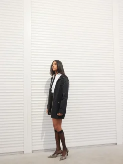 MOHITO Kurtka parka basic granatowy Fashion