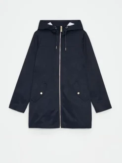 MOHITO Kurtka parka basic granatowy Fashion