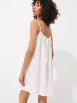 MOHITO Letnia biała sukienka mini biau0142y Best