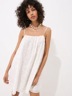 MOHITO Letnia biała sukienka mini biau0142y Fashion