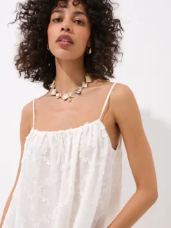 MOHITO Letnia biała sukienka mini biau0142y Fashion