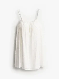 MOHITO Letnia biała sukienka mini biau0142y Fashion