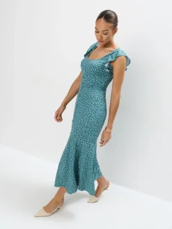 MOHITO Letnia sukienka midi miu0119towy Online