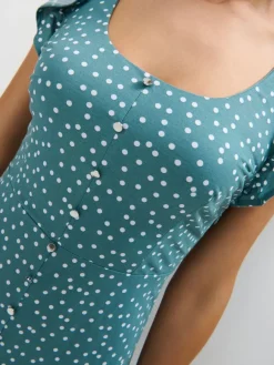 MOHITO Letnia sukienka midi miu0119towy Online