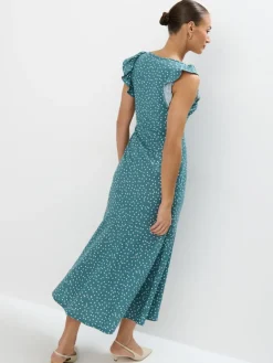 MOHITO Letnia sukienka midi miu0119towy Online