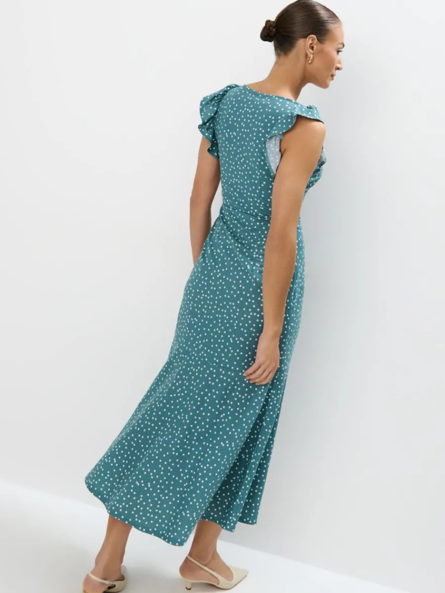 MOHITO Letnia sukienka midi miu0119towy Online