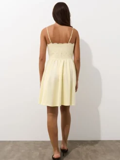 MOHITO Letnia żółta sukienka mini u017cu00f3u0142ty Online