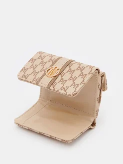 MOHITO Mały portfel w monogram beu017cowy Sale