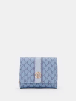 MOHITO Mały portfel w monogram bu0142u0119kitny Discount
