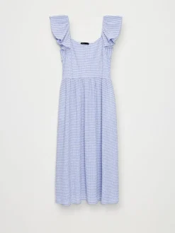 MOHITO Niebieska sukienka midi bu0142u0119kitny Best