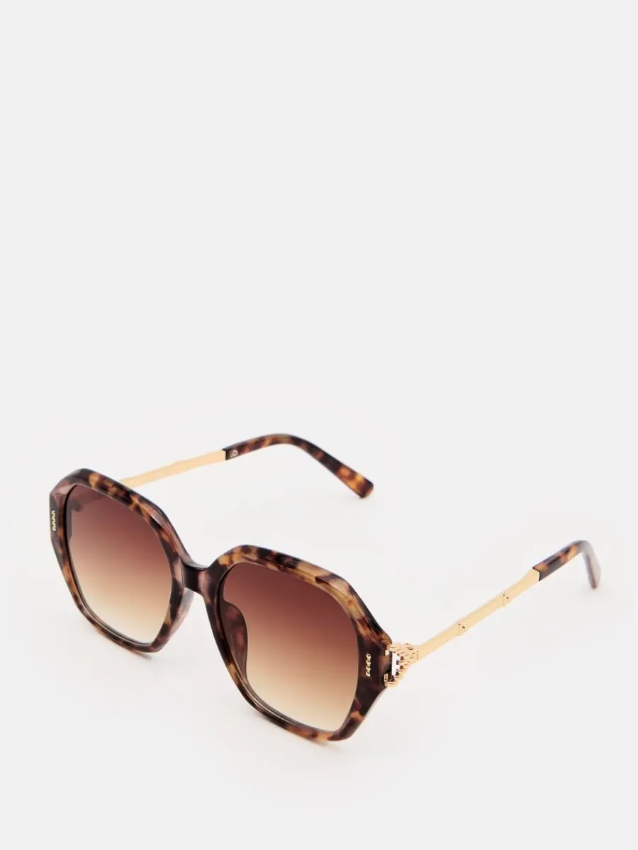 MOHITO Okrągłe okulary przeciwsłoneczne bru0105zowy Fashion