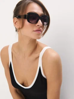 MOHITO Okulary przeciwsłoneczne czarny Outlet