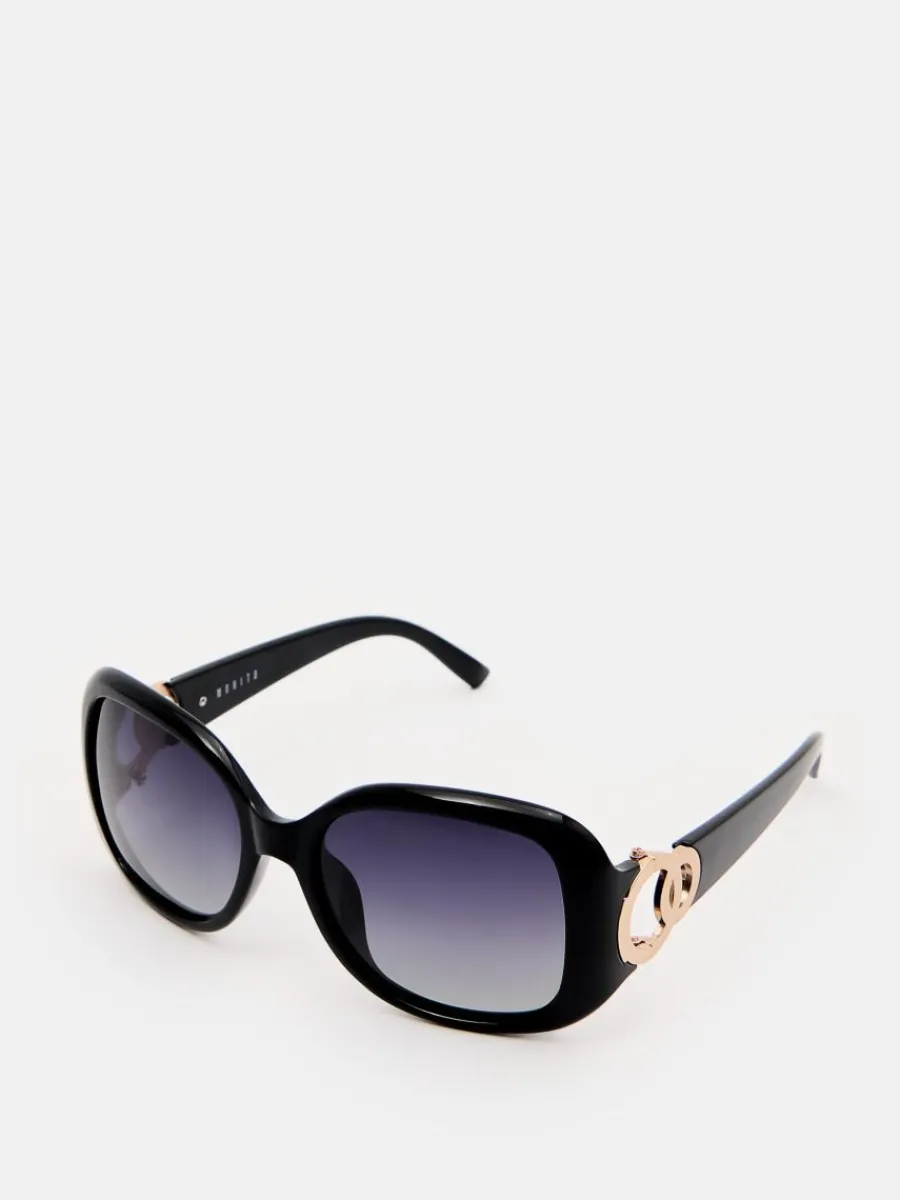 MOHITO Okulary przeciwsłoneczne z polaryzacją czarny Outlet