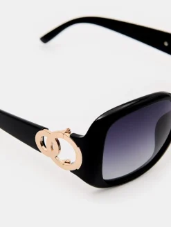 MOHITO Okulary przeciwsłoneczne z polaryzacją czarny Outlet