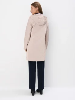 MOHITO Pikowana beżowa kurtka parka beu017cowy Fashion