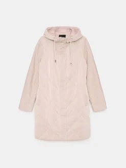 MOHITO Pikowana beżowa kurtka parka beu017cowy Fashion