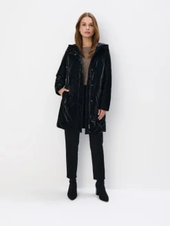 MOHITO Pikowana kurtka parka czarny Sale