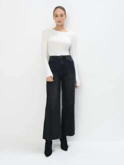 MOHITO Prążkowana bluzka biau0142y Online