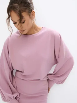 MOHITO Różowa bluza pastelowy ru00f3u017cowy Clearance