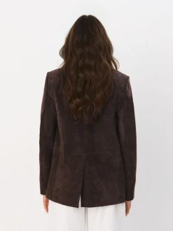 MOHITO Skórzana marynarka oversize bru0105zowy Sale