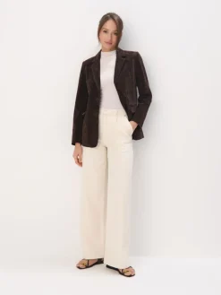 MOHITO Skórzana marynarka oversize bru0105zowy Best