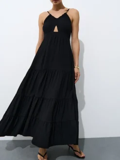 MOHITO Sukienka maxi czarny New