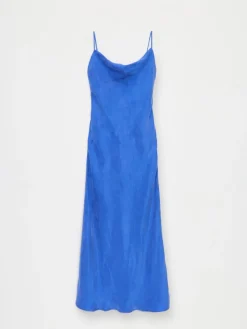 MOHITO Sukienka maxi z cupro i wiskozy granatowy Outlet
