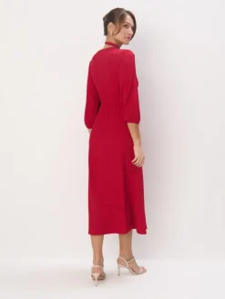 MOHITO Sukienka midi czerwony Fashion