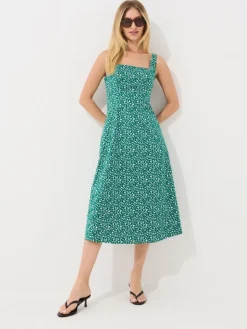 MOHITO Sukienka midi na ramiączkach zielony Discount