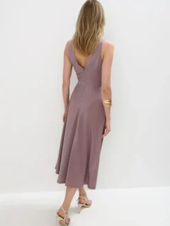 MOHITO Sukienka midi z wiskozą beu017cowy Fashion