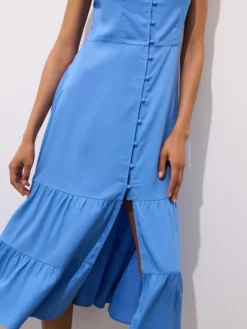 MOHITO Sukienka midi z wiskozy bu0142u0119kitny Fashion